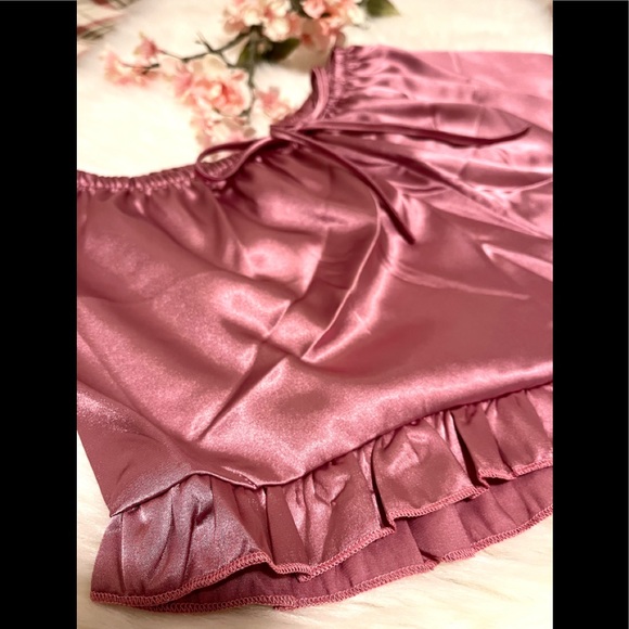 NWT Satin Soft Sexy Pink Purple Shorts - Picture 7 of 10